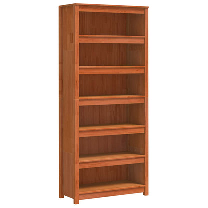 Armadio per Libri Marrone cerato 80 x 35 x 183 cm Pino massello