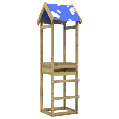 Torre da Gioco Marrone Legno Impregnato Solido