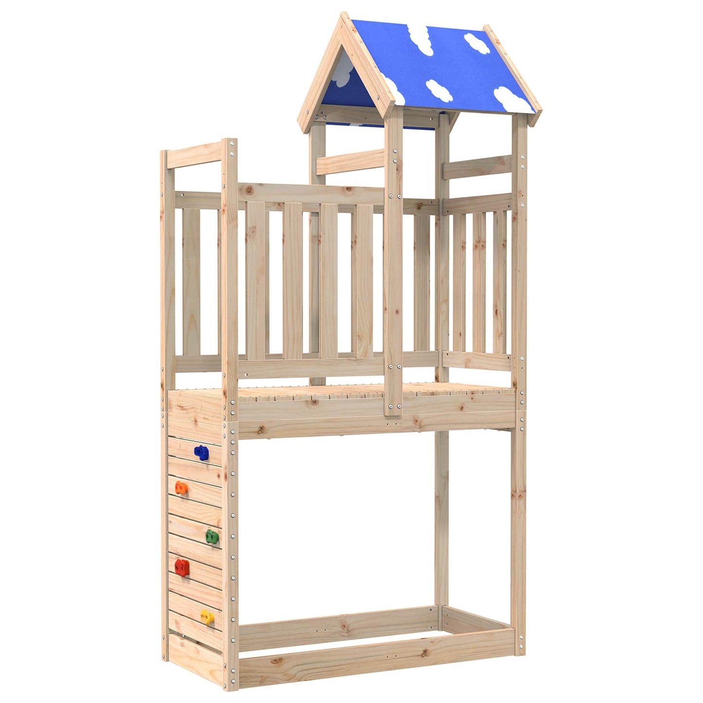 Torre da Gioco Marrone 110.5 x 52.5 x 215 cm Pino massello