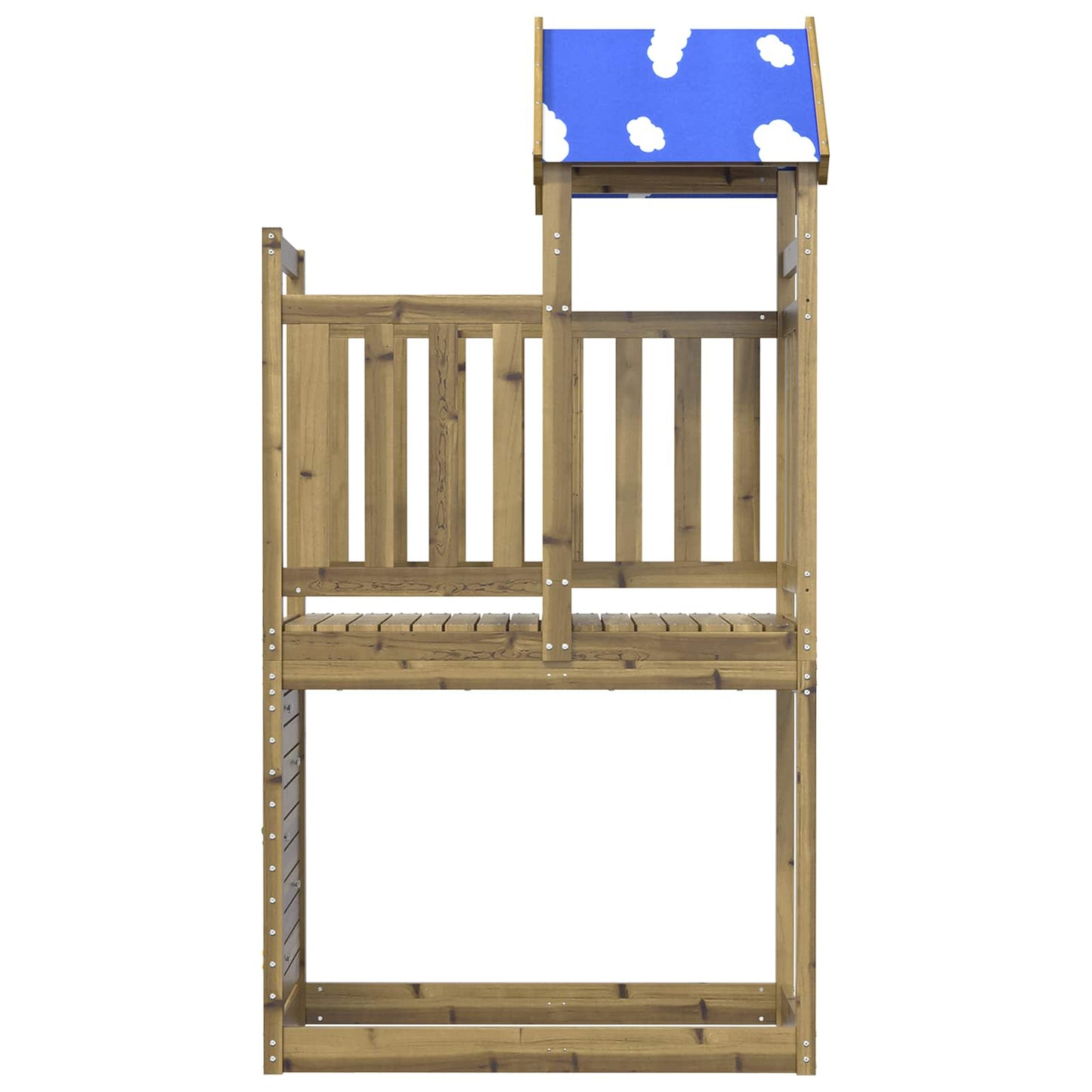 Torre da Gioco Marrone Legno Impregnato Solido