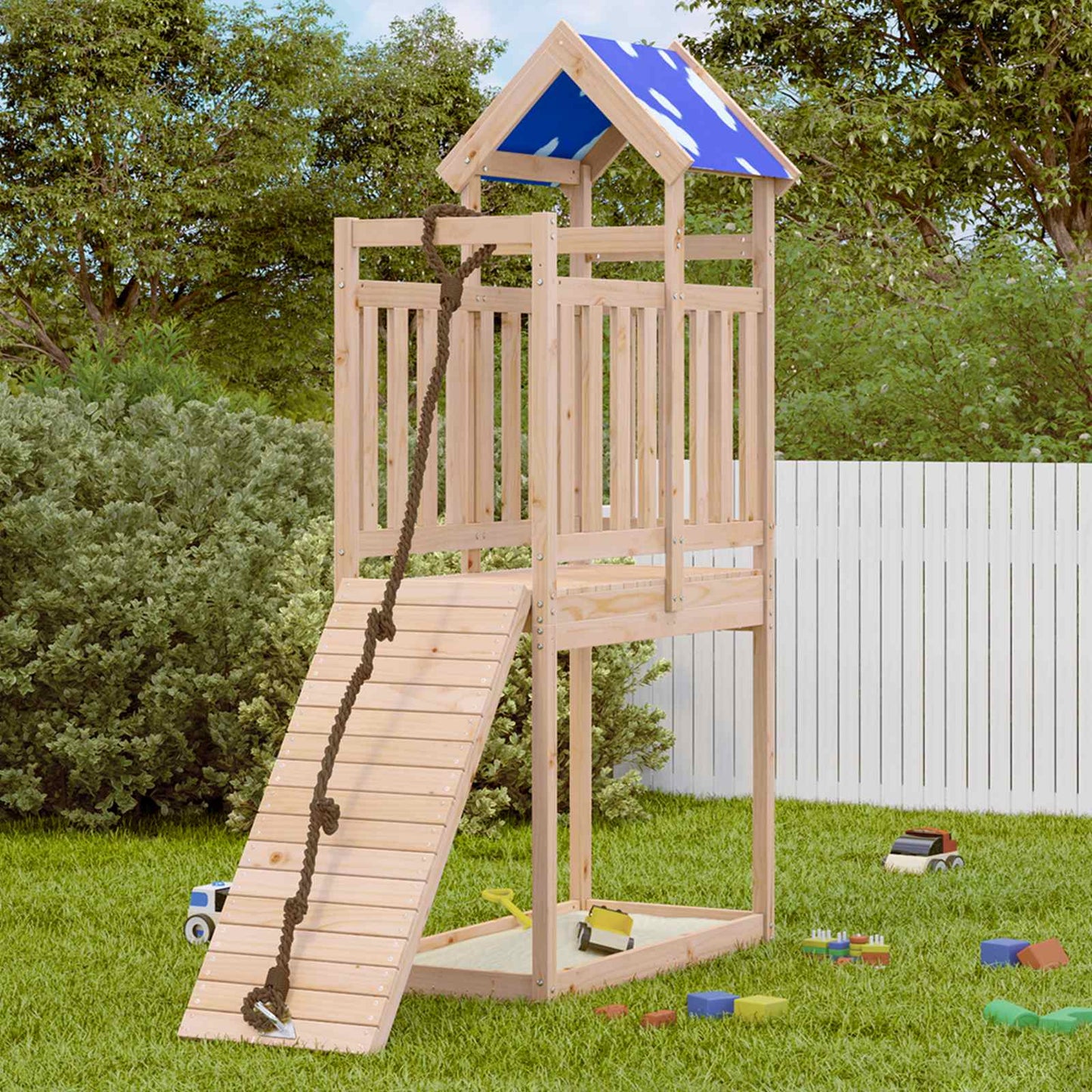 Torre da Gioco Marrone 52,5 x 110,5 x 215 cm Pino massello
