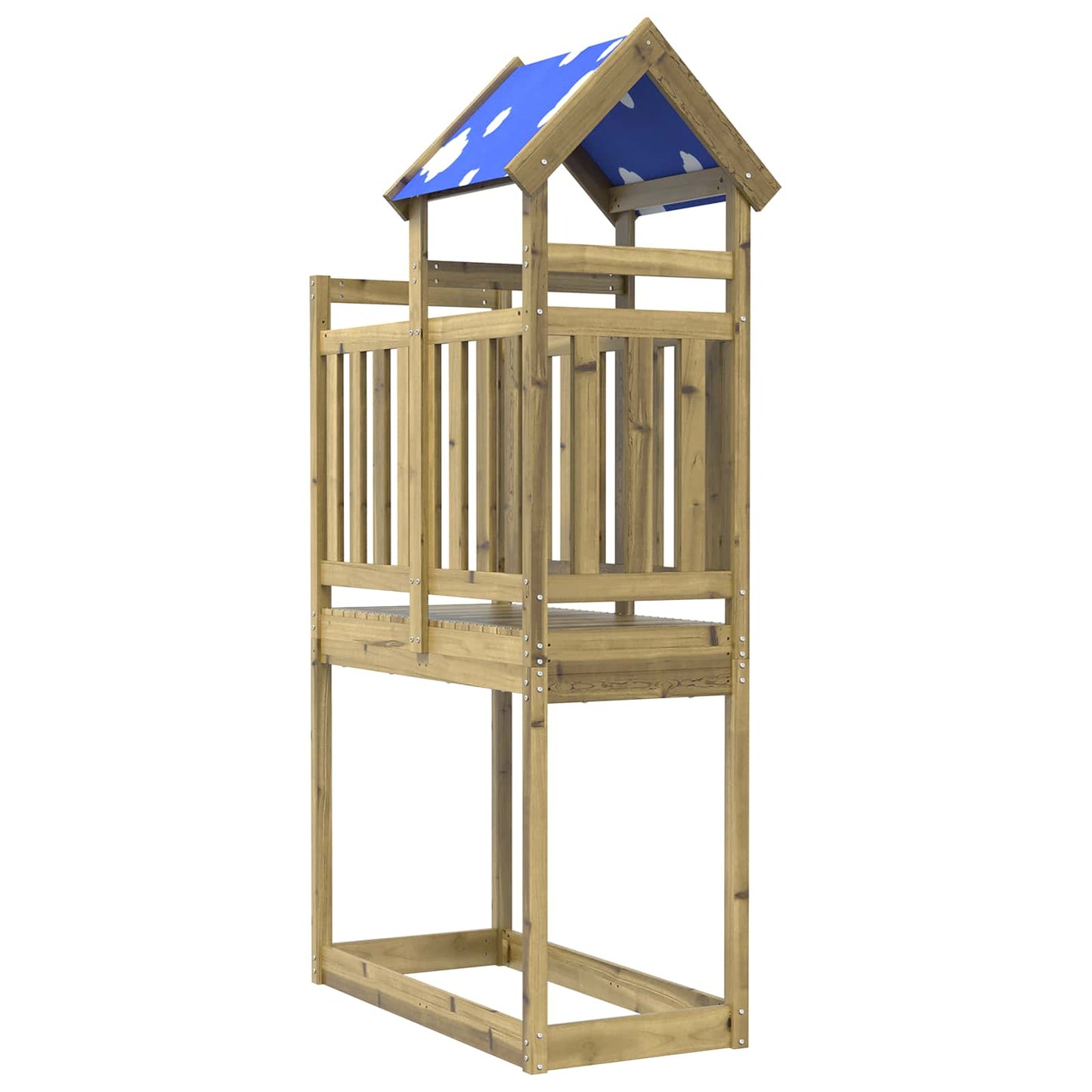 Torre da Gioco Marrone Legno Impregnato Solido