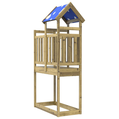 Torre da Gioco Marrone Legno Impregnato Solido