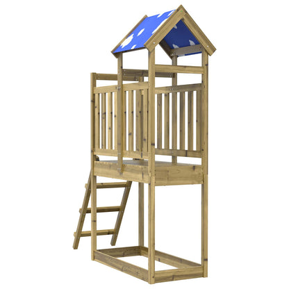 Torre da Gioco Marrone Legno Impregnato Solido
