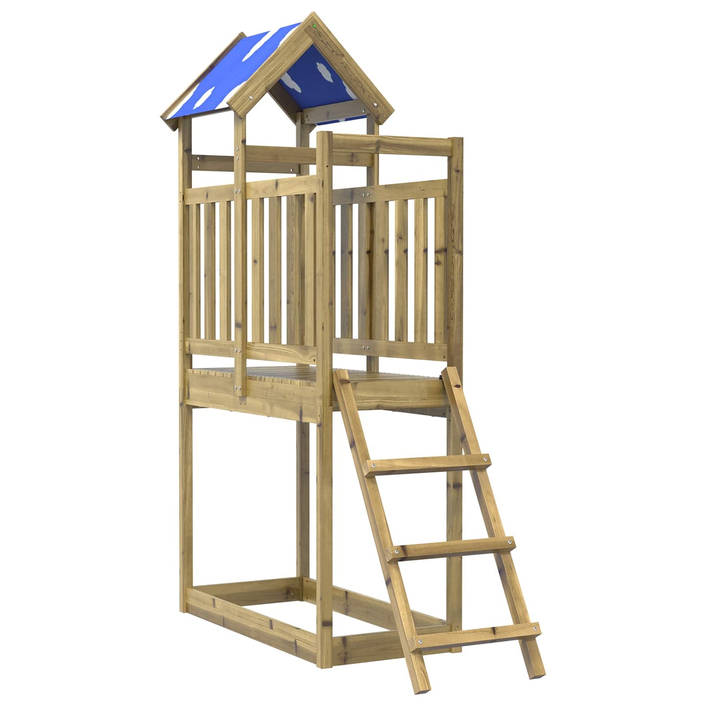 Torre da Gioco Marrone Legno Impregnato Solido