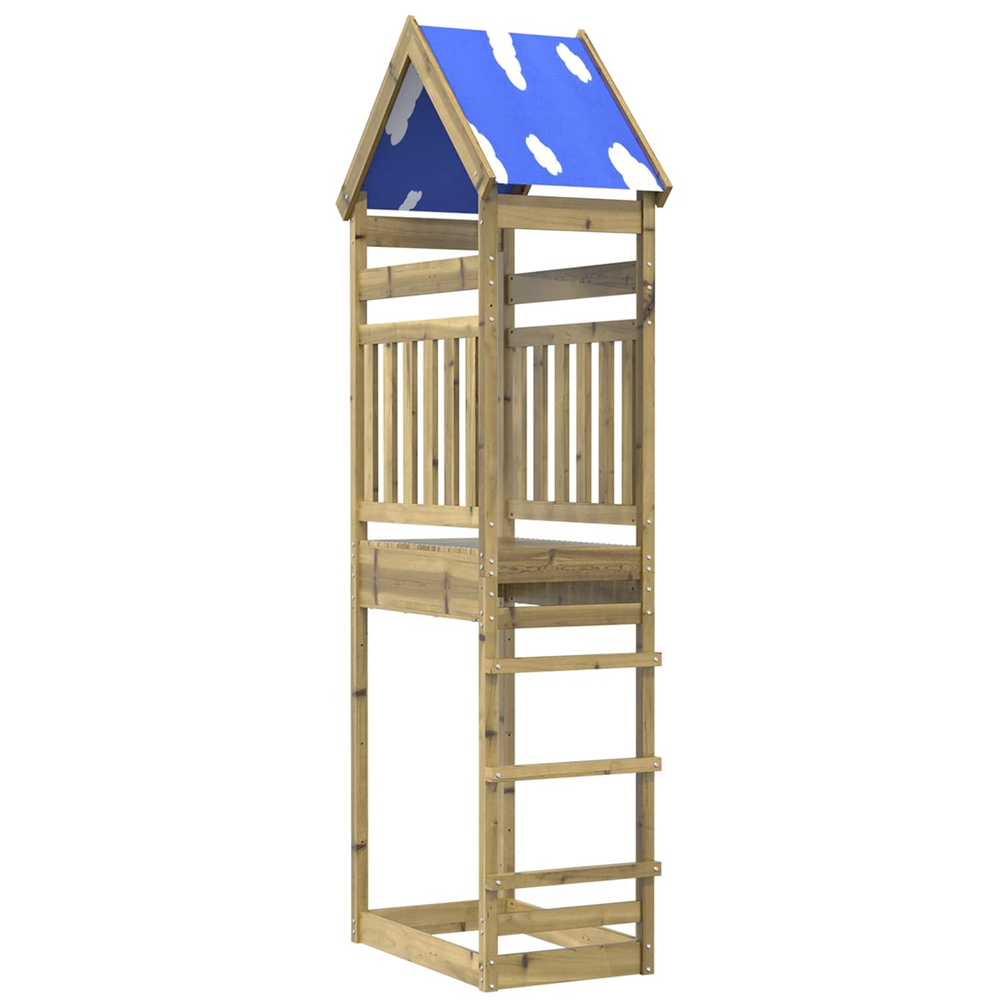 Torre da Gioco Marrone Legno Impregnato Solido
