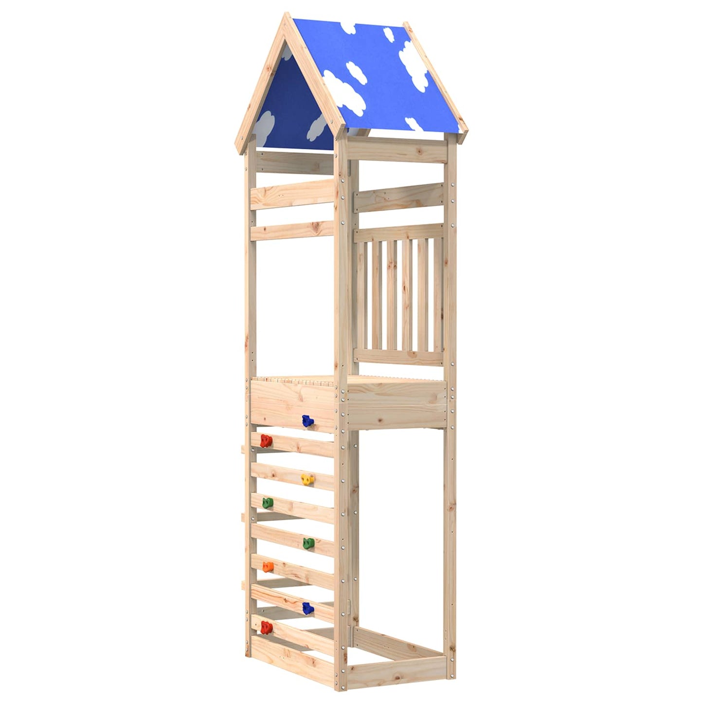 Torre da Gioco Marrone 52,5 x 85 x 265 cm Pino massello