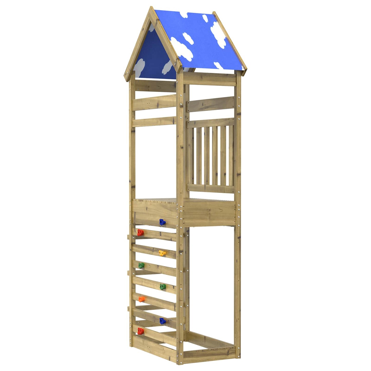 Torre da Gioco Marrone Legno Impregnato Solido