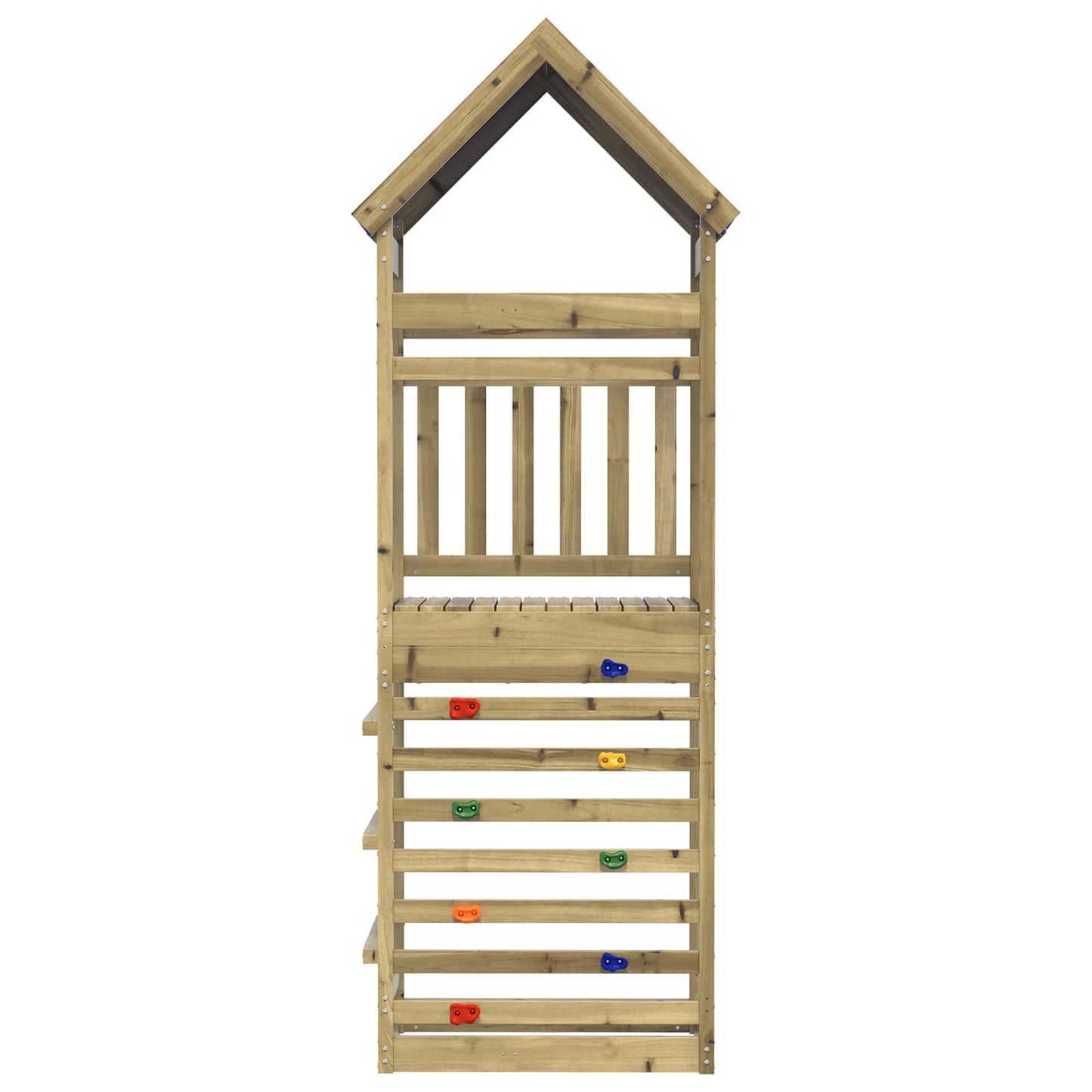 Torre da Gioco Marrone Legno Impregnato Solido