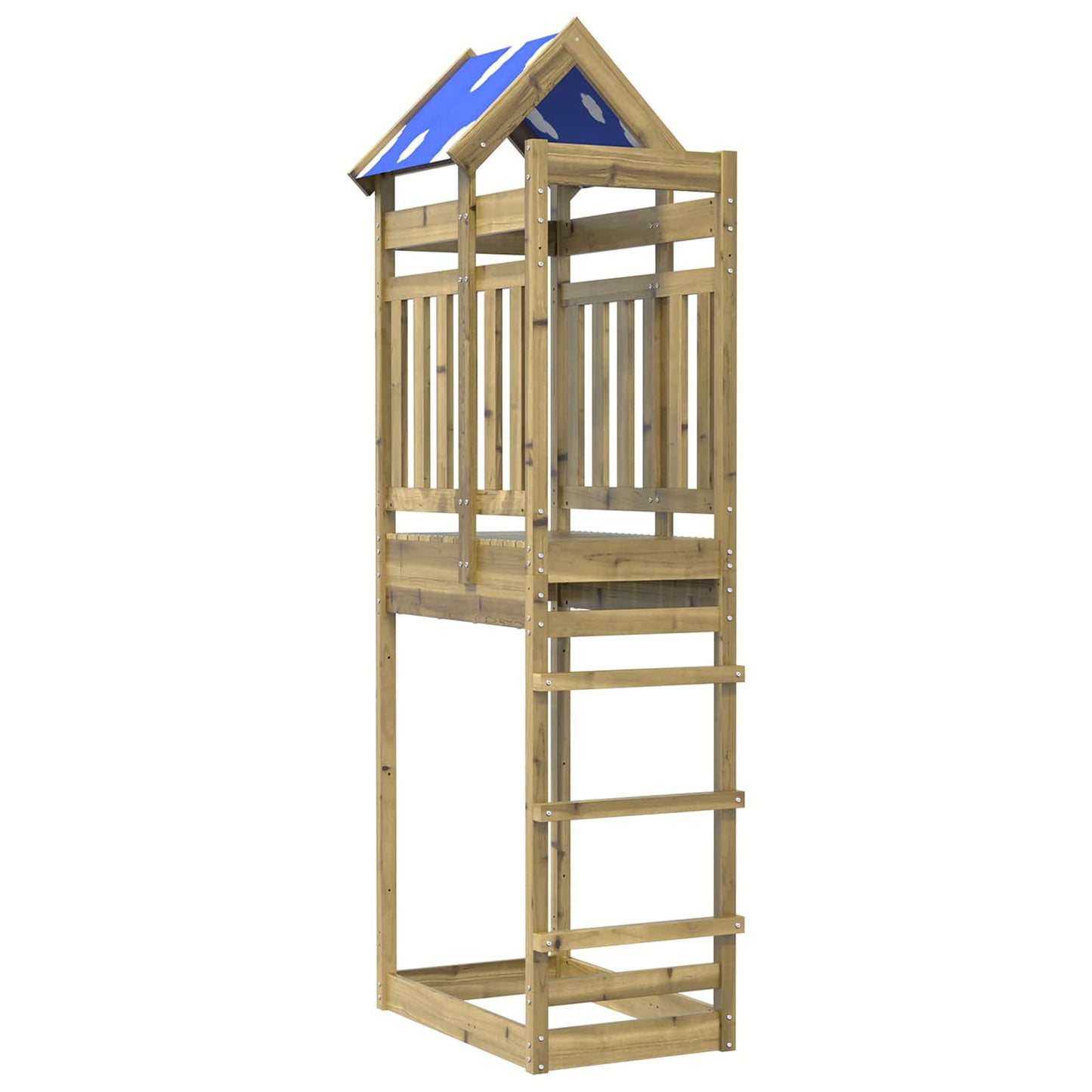Torre da Gioco Marrone Legno Impregnato Solido