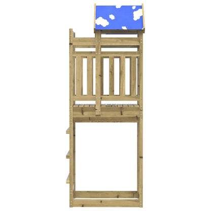 Torre da Gioco Marrone Legno Impregnato Solido
