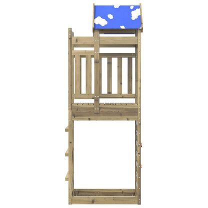 Torre da Gioco Marrone Legno Impregnato Solido