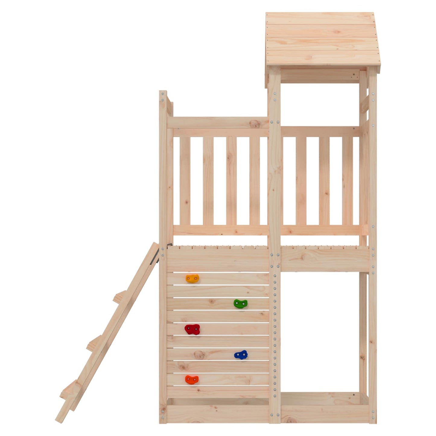 Torre da Gioco Marrone 110,5 x 52,5 x 214 cm Pino massello
