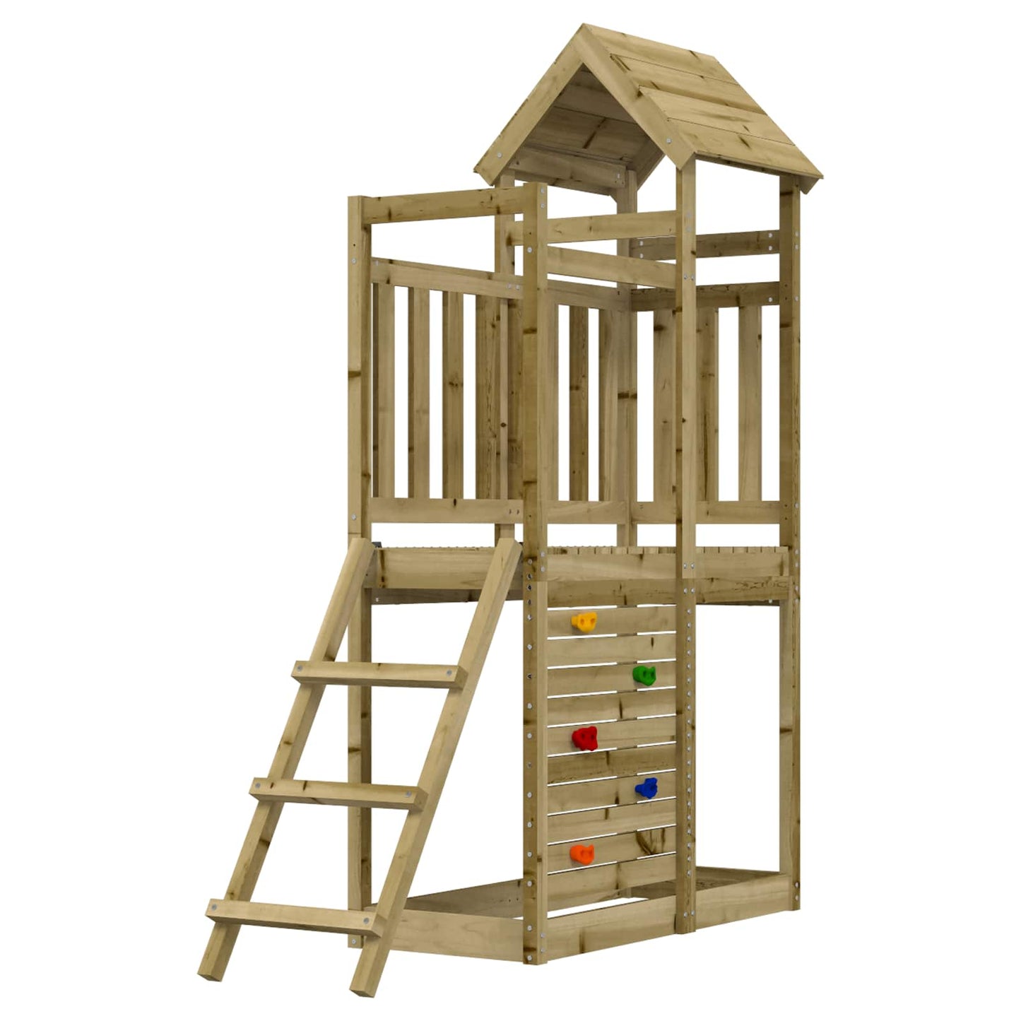 Torre da Gioco Marrone Legno Impregnato Solido