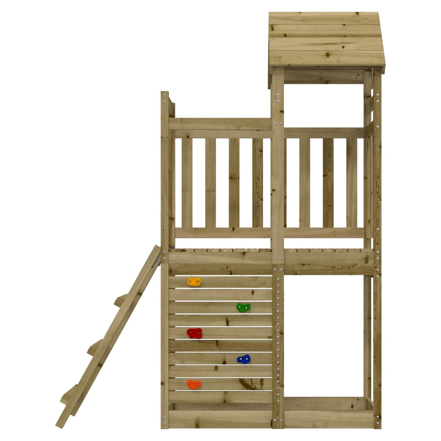 Torre da Gioco Marrone Legno Impregnato Solido