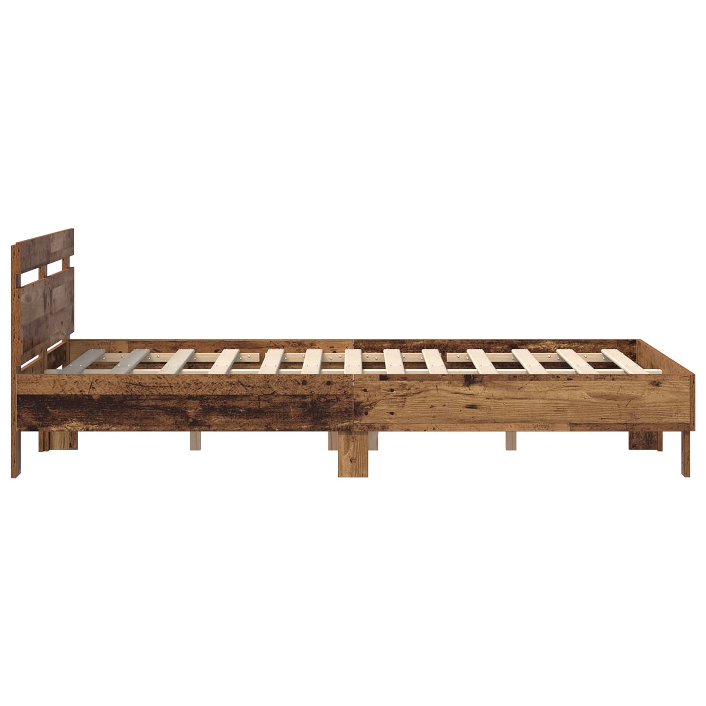 Struttura del letto con testiera Legno vecchio 160 x 200 cm