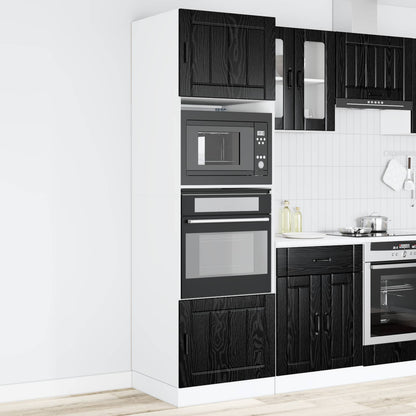Mobile da cucina Rovere Nero 60 x 57 x 207 cm Legno multistrato