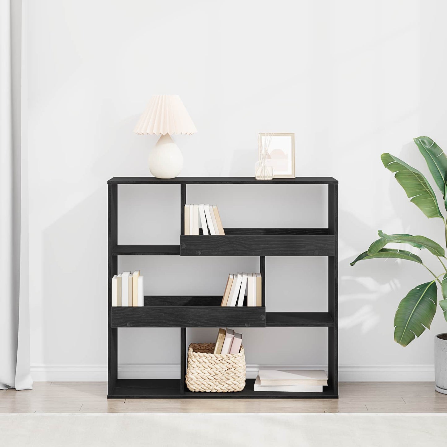 Scaffale per Libri Rovere Nero 100 x 33 x 94,5 cm
