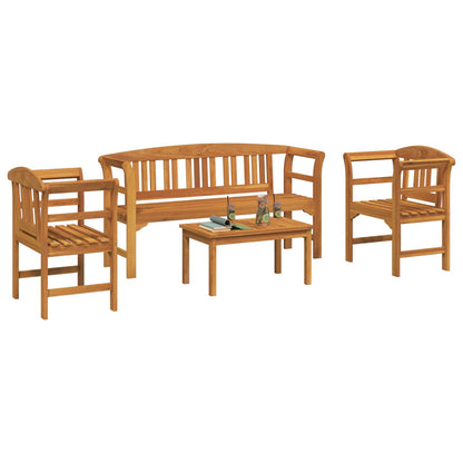 Set da giardino con divano a rosa 4 pcs