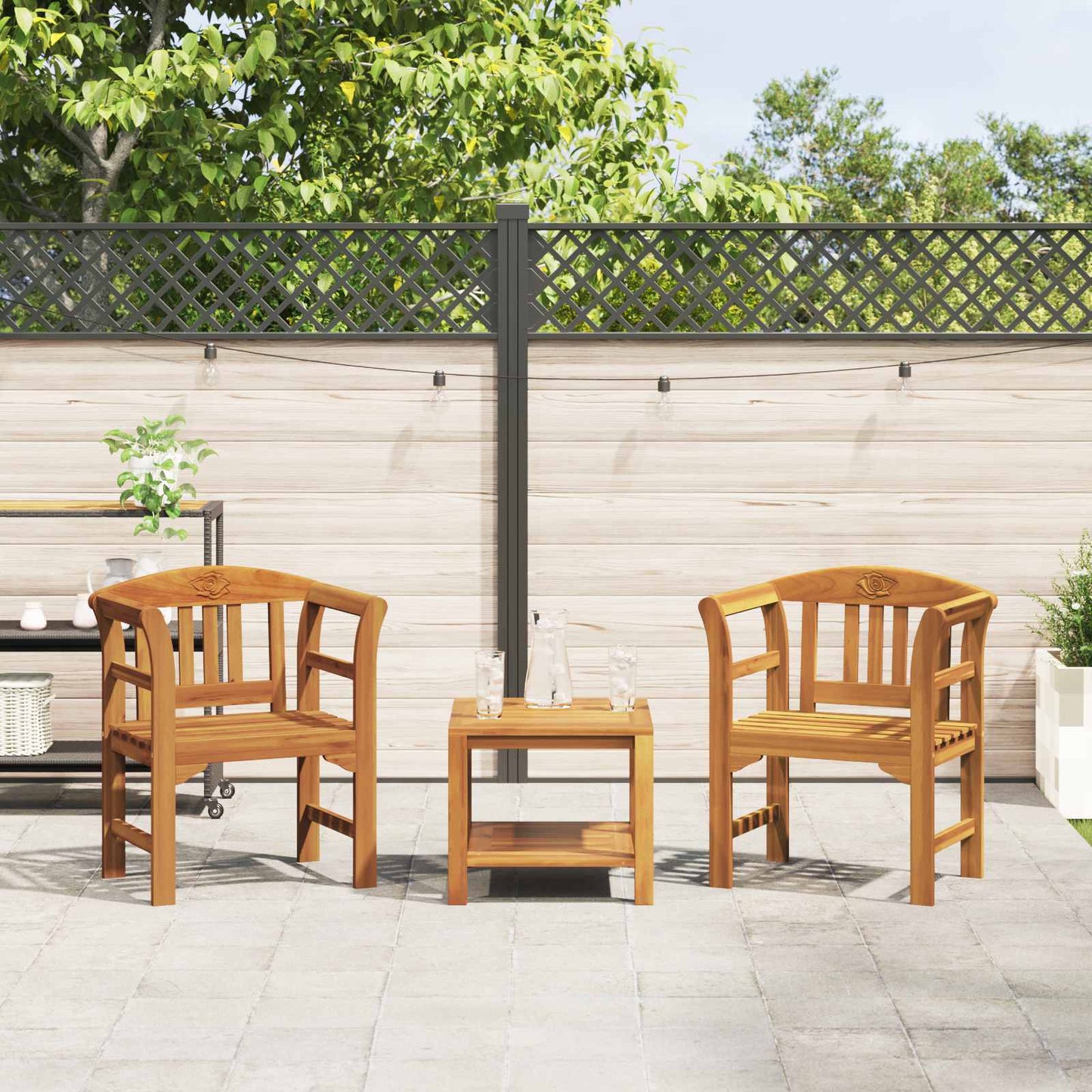 Panchina Rosa Naturale 68,5 x 46 x 82,5 cm