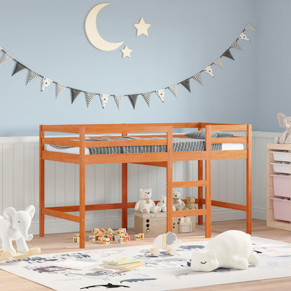 Letto Loft Marrone cerato 90 x 190 cm Pino massello