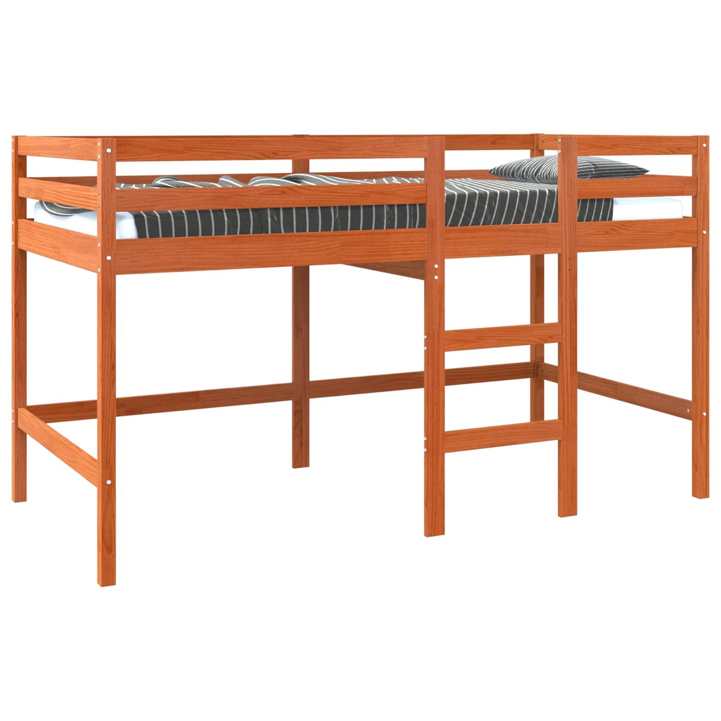 Letto Loft Marrone cerato 90 x 190 cm Pino massello