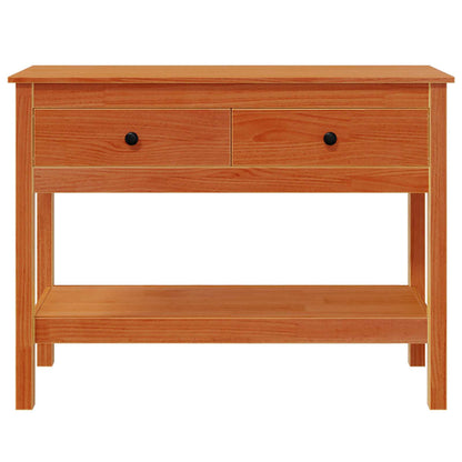 Tavolo consolle con cassetto Marrone cerato 100 x 35 x 75 cm