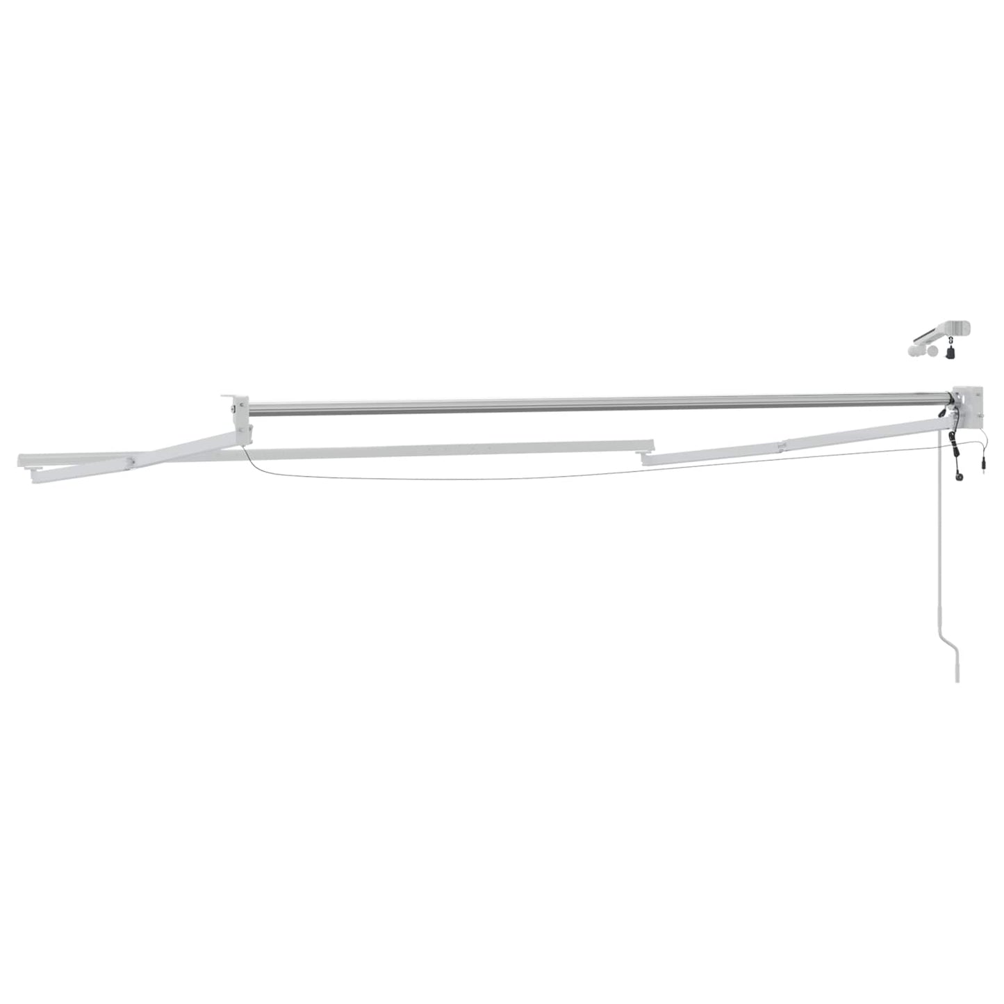 Struttura della tenda elettrica retrattile Bianco 3 x 2,5 m