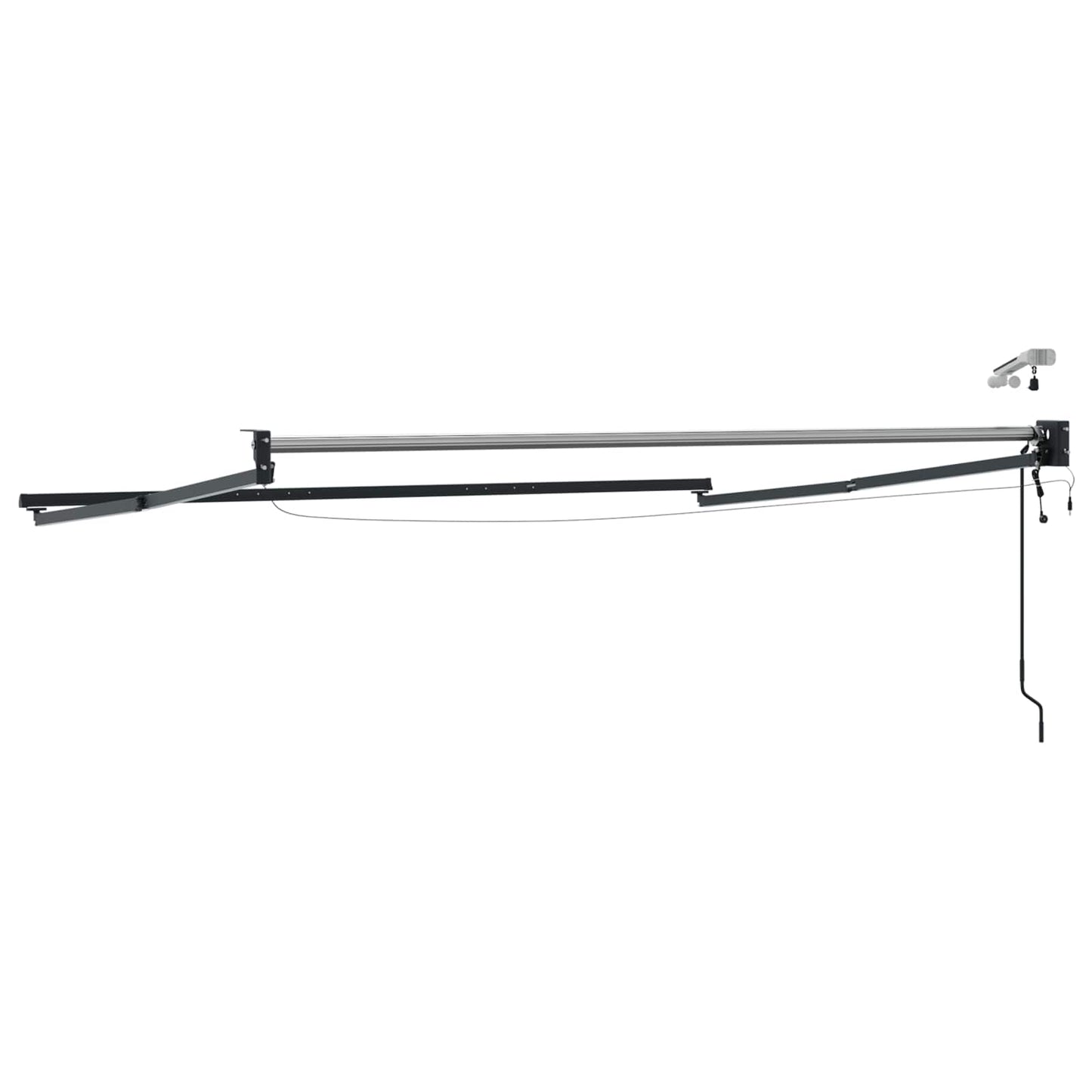 Struttura della tenda elettrica retrattile Antracite 3 x 2,5 m