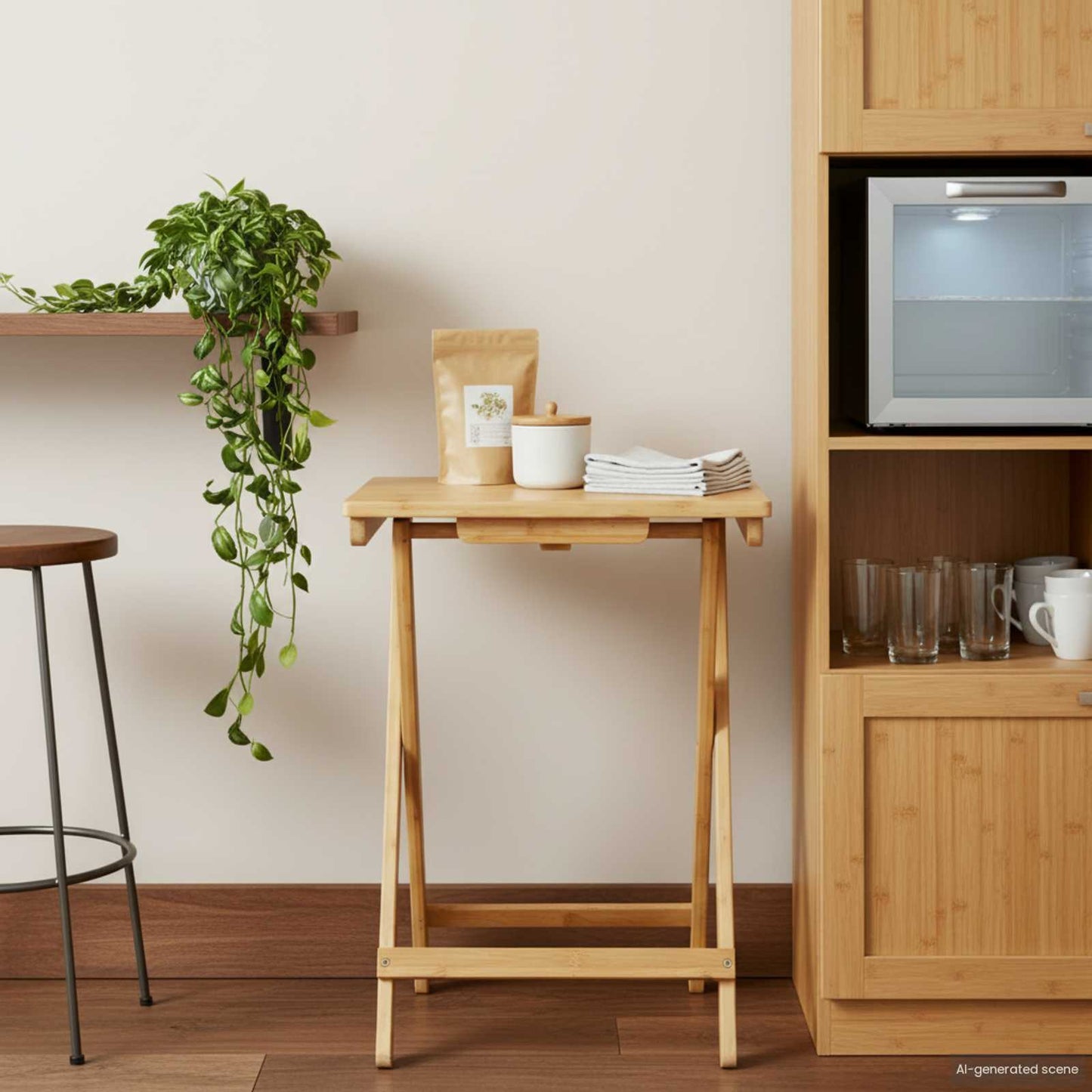 Tavolo da Cucina Naturale 40 x 30 x 53,5 cm BambÃ¹