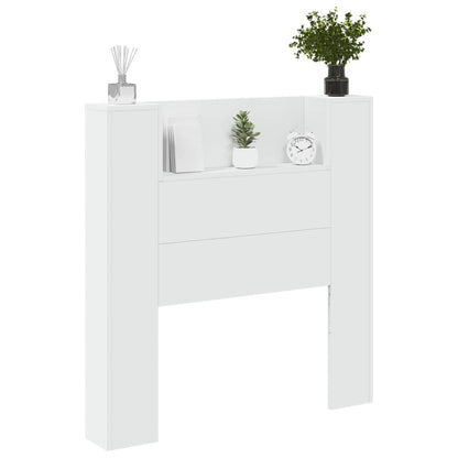 Testiera Bianco 100 x 16,5 x 103,5 cm Legno multistrato