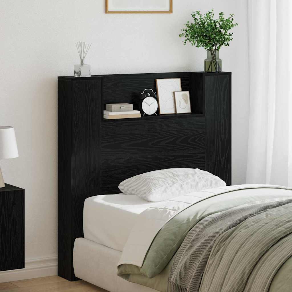 Testiera Rovere Nero 100 x 15 x 103,5 cm Legno multistrato