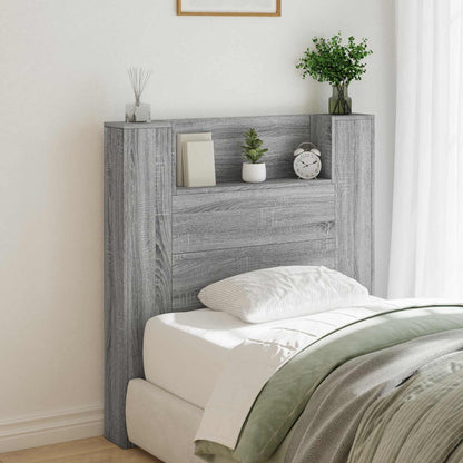 Testiera Grigio Sonoma 100 x 16,5 x 103,5 cm Legno multistrato