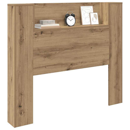 Testiera con lo scaffale Rovere artigianale 120 x 15 x 103,5 cm