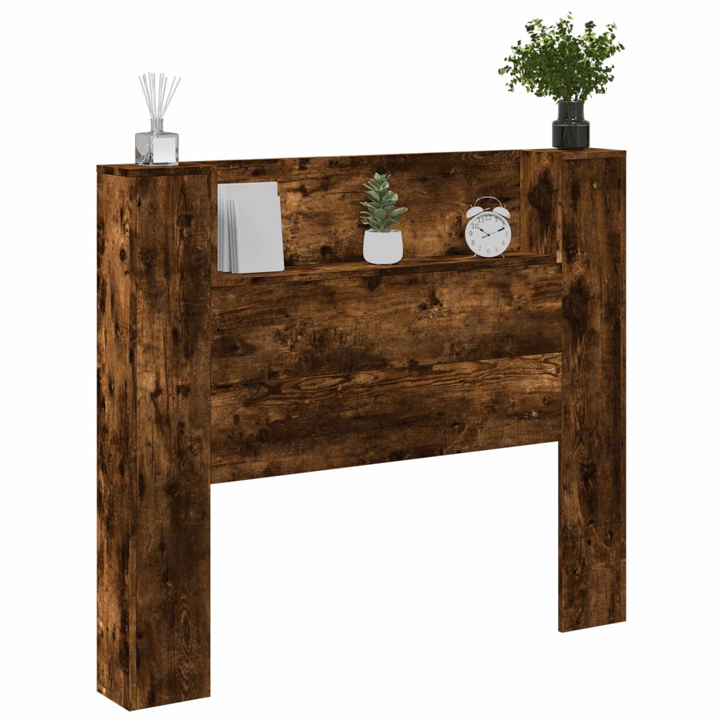 Testiera Rovere fumÃ© 120 x 16,5 x 103,5 cm Legno multistrato