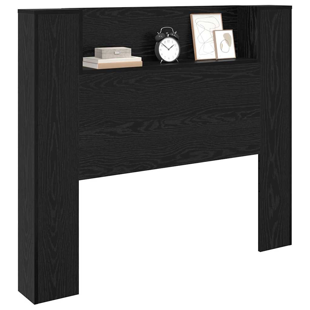 Testiera Rovere Nero 120 x 15 x 103,5 cm Legno multistrato