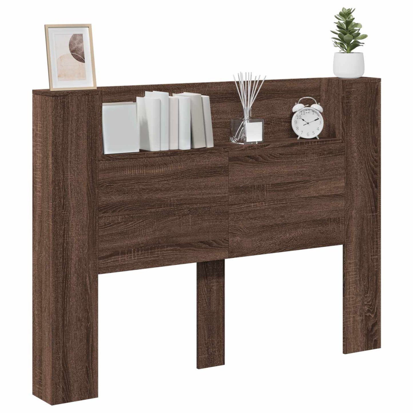 Testiera Rovere Marrone 140 x 16,5 x 103,5 cm Legno multistrato