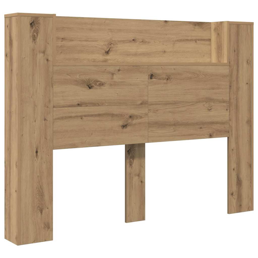 Testiera con lo scaffale Rovere artigianale 140 x 17 x 104,5 cm