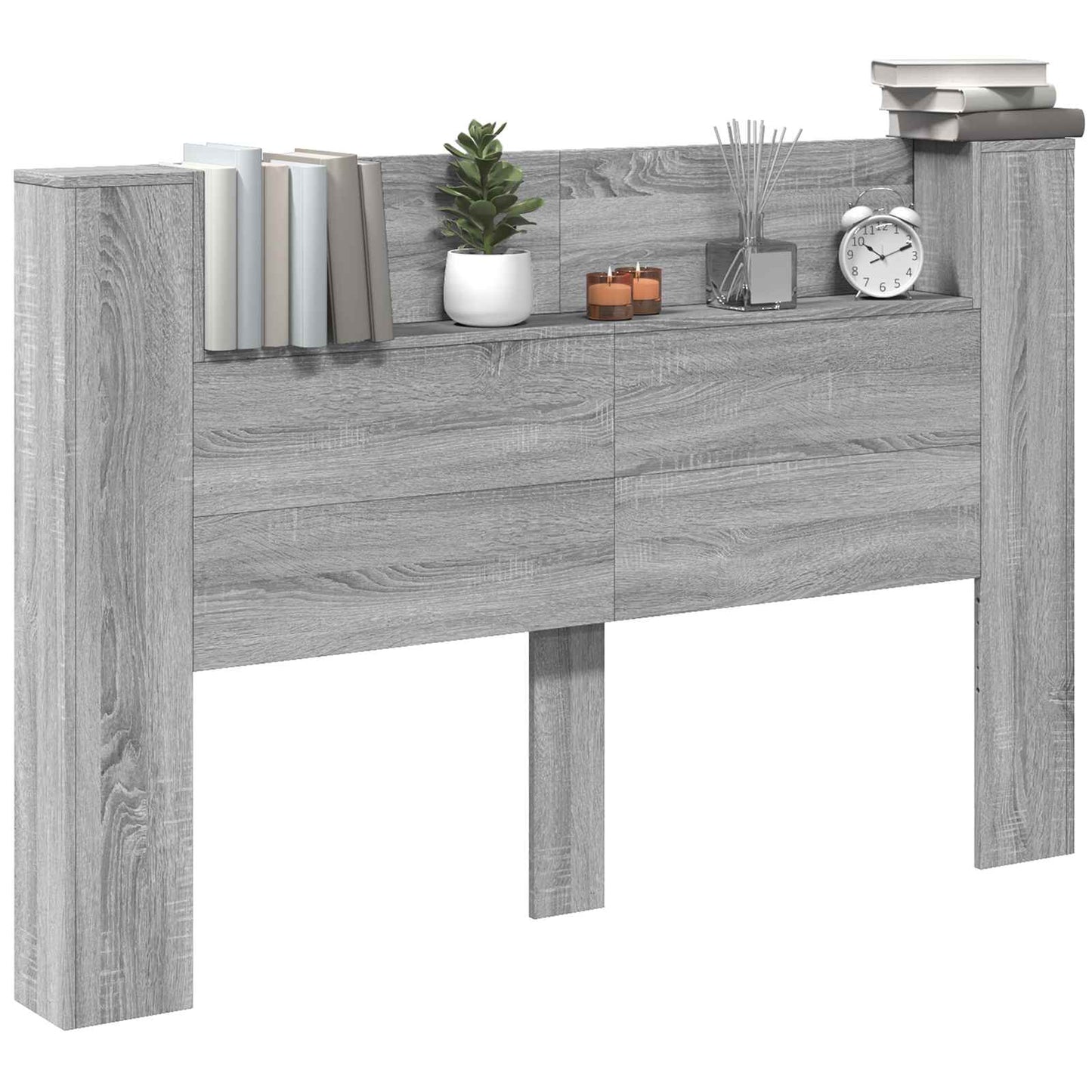 Testiera Grigio Sonoma 160 x 16,5 x 103,5 cm Legno multistrato