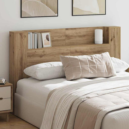 Testiera con lo scaffale Rovere artigianale 160 x 17 x 104,5 cm