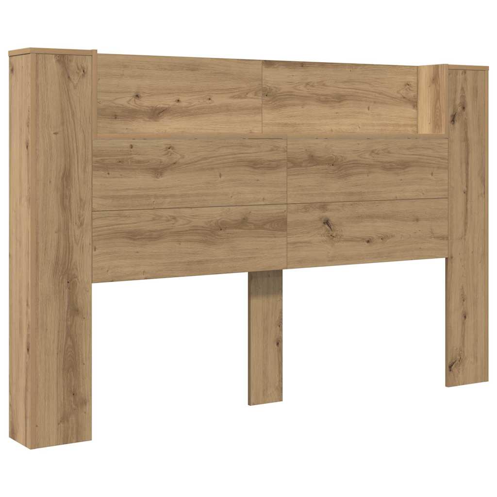 Testiera con lo scaffale Rovere artigianale 160 x 17 x 104,5 cm