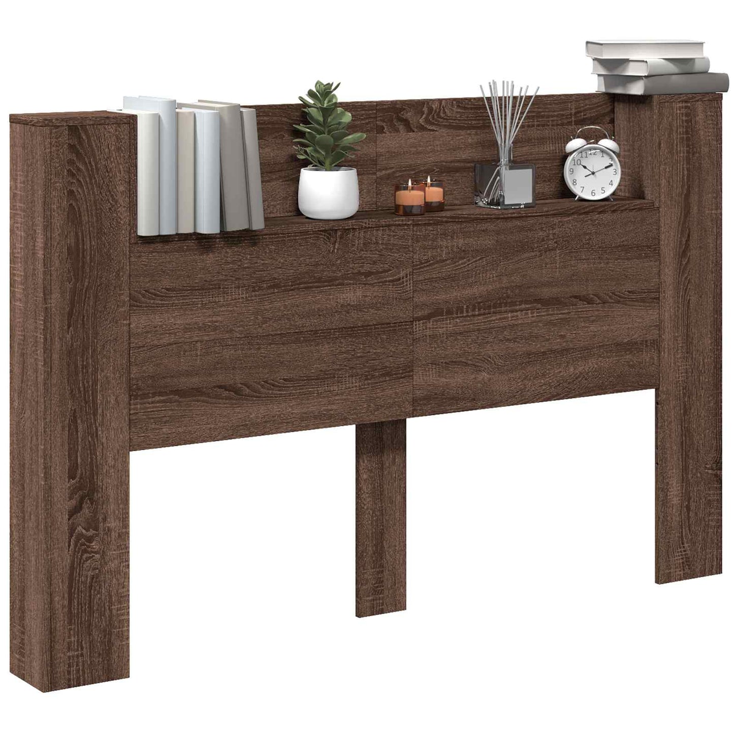 Testiera Rovere Marrone 160 x 16,5 x 103,5 cm Legno multistrato