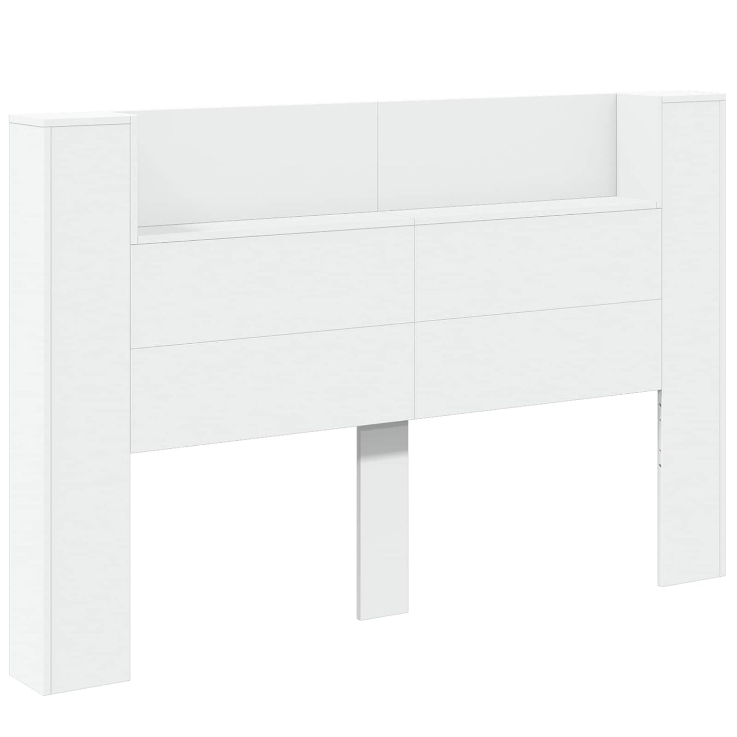 Testiera Bianco 160 x 16,5 x 103,5 cm Legno multistrato