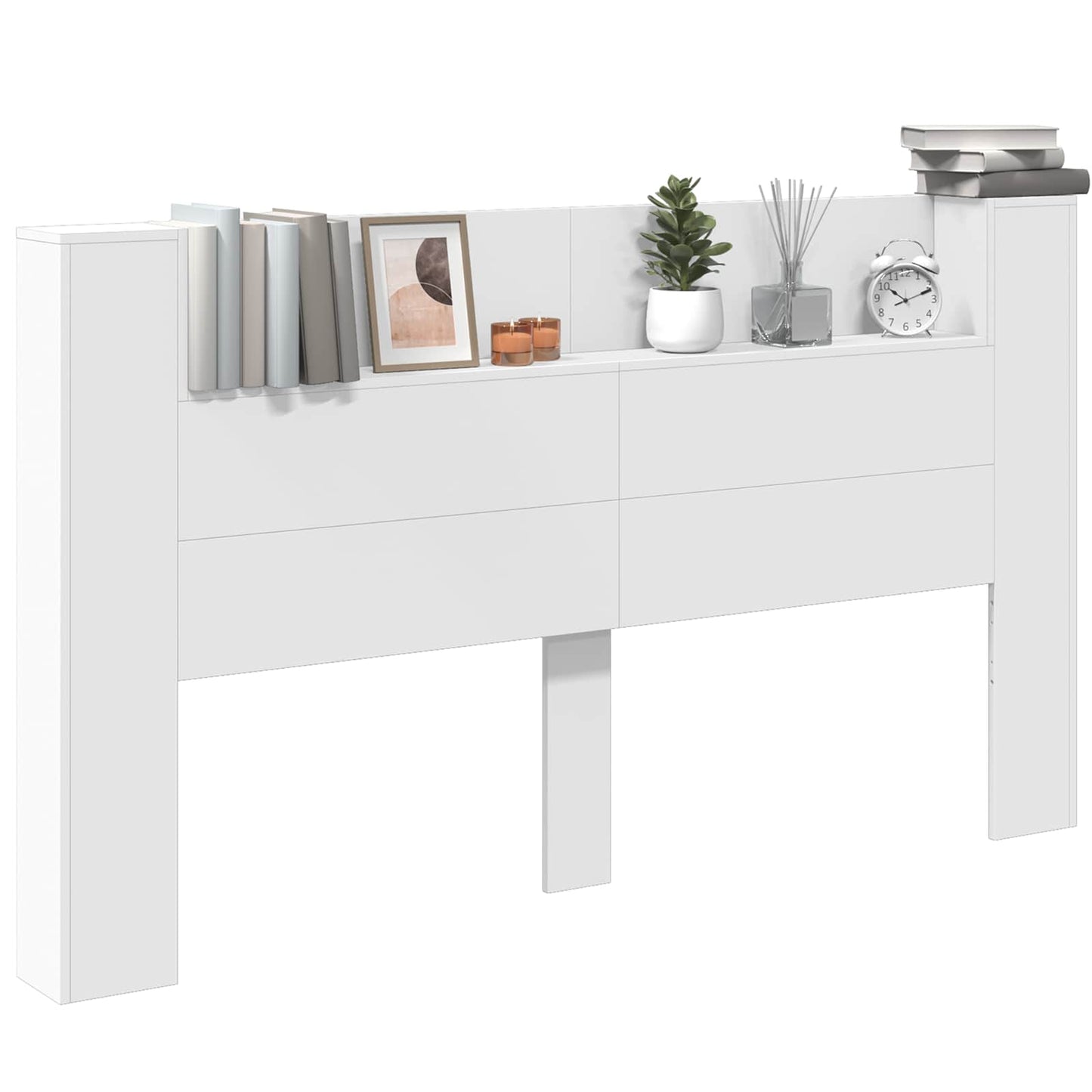 Testiera Bianco 180 x 16,5 x 103,5 cm Legno multistrato
