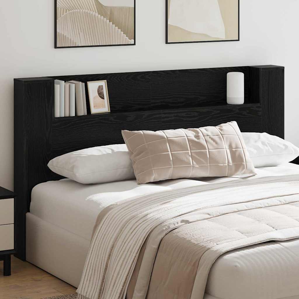 Testiera Rovere Nero 180 x 17 x 104,5 cm Legno multistrato