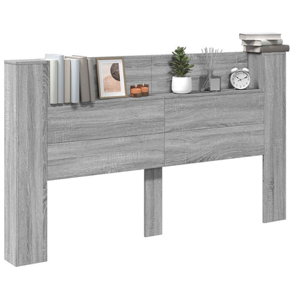 Testiera Grigio Sonoma 180 x 16,5 x 103,5 cm Legno multistrato