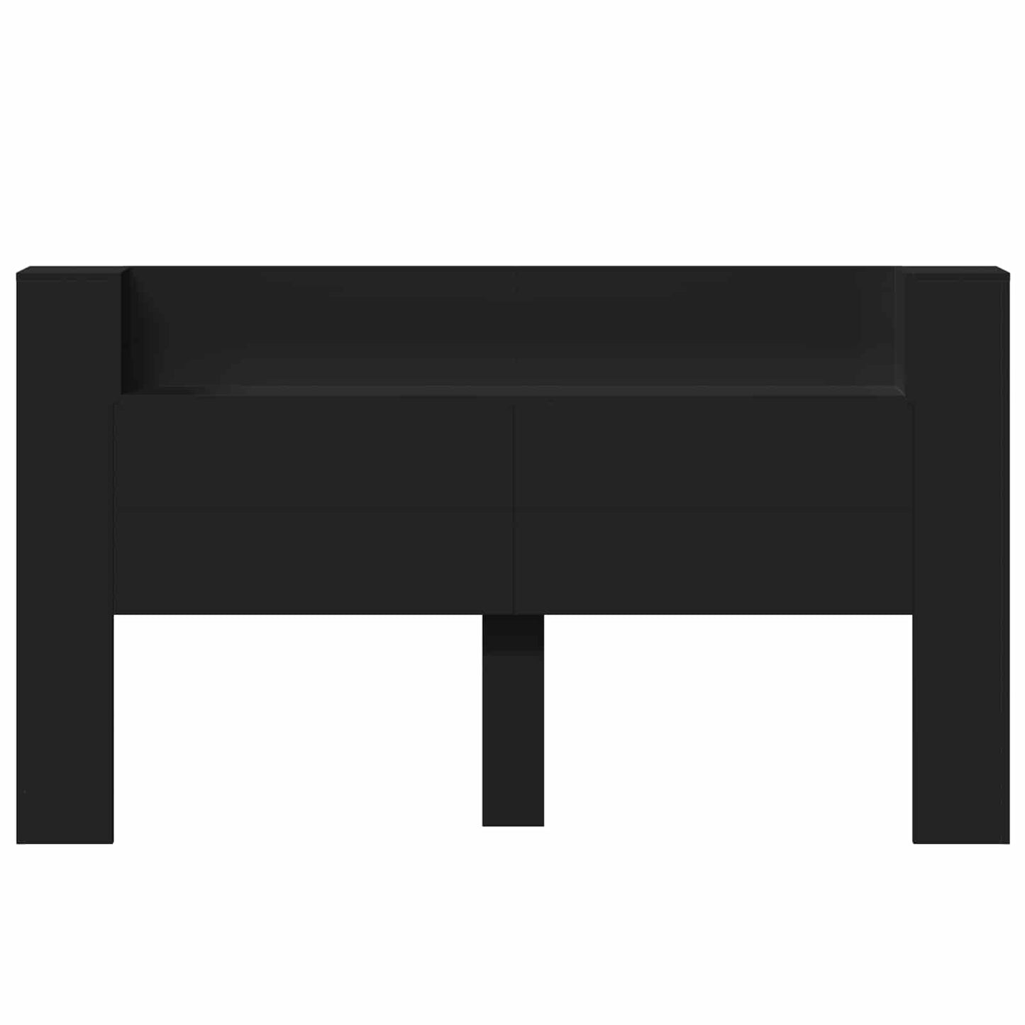 Testiera Nero 180 x 16,5 x 103,5 cm Legno multistrato