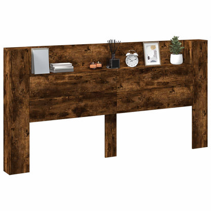 Testiera Rovere fumÃ© 200 x 16,5 x 103,5 cm Legno multistrato