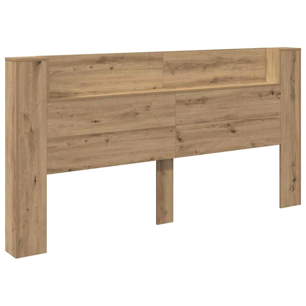 Testiera con lo scaffale Rovere artigianale 200 x 15 x 103,5 cm