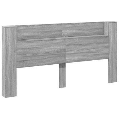 Testiera Grigio Sonoma 200 x 16,5 x 103,5 cm Legno multistrato